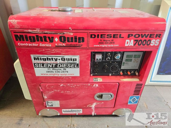 Mighty Quip DA7000SS "Silent Diesel" Generator