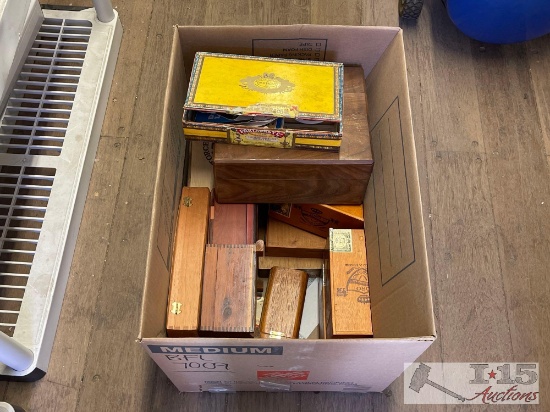 Wooden Boxes, Cigar Boxes and Coasters