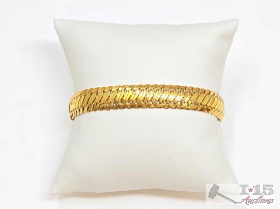 14K Gold Woven Bracelet, 10.51g