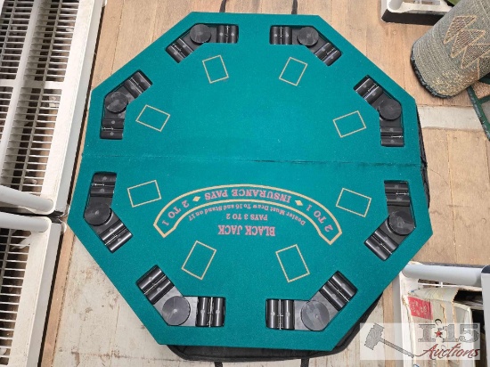 Portable Folding Poker Tabletop