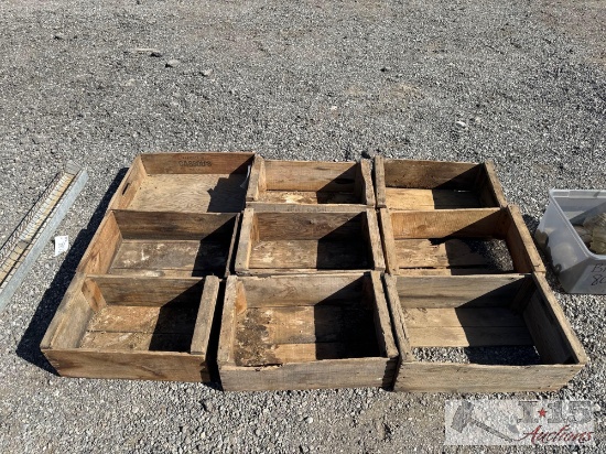 (9) Wooden Crates