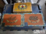 3 Cigar Boxes