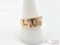 14K Gold Greek Key Ring, 1.65g