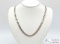 Sterling Silver Cuban Link Chain Necklace, 53.81g