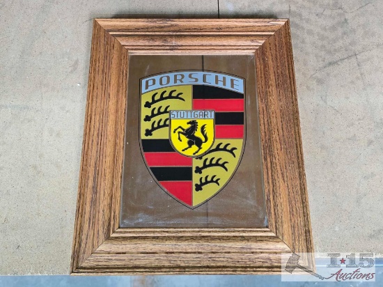 Framed Porsche Mirror Picture