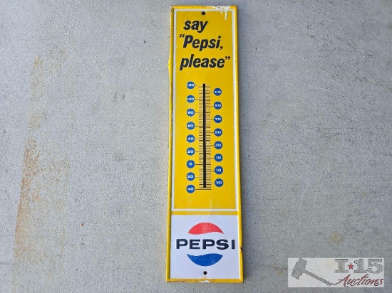 Metal Pepsi Sign