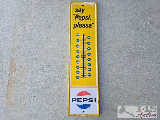 Metal Pepsi Sign