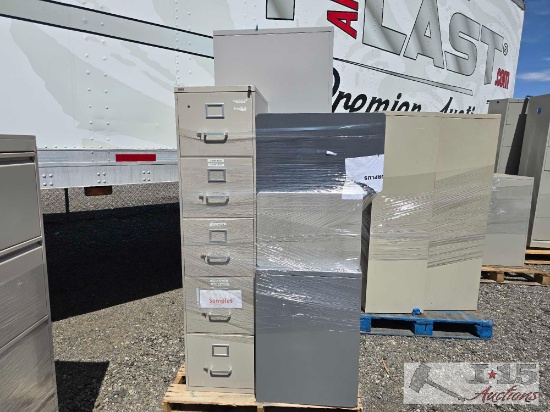 (5) Metal Filing Cabinets