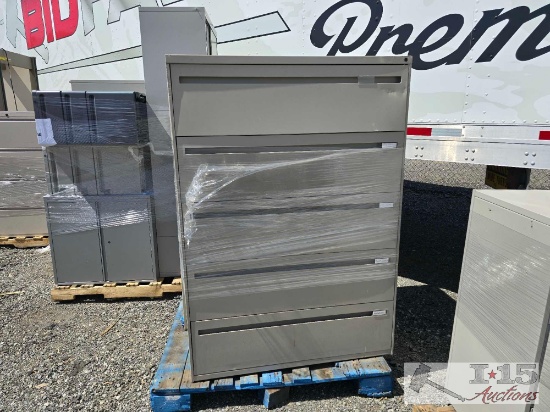 (2) Metal Filing Cabinets