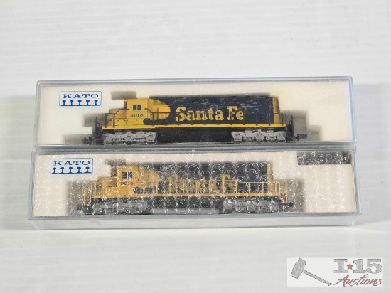 (2) Kato N Scale Locomotive Model Trains