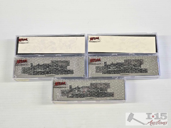 (5) Atlas N Scale Locomotive Model Trains