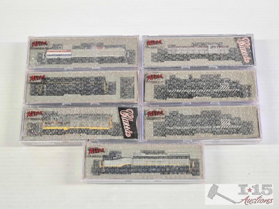 (7) Atlas N Scale Locomotive Model Trains