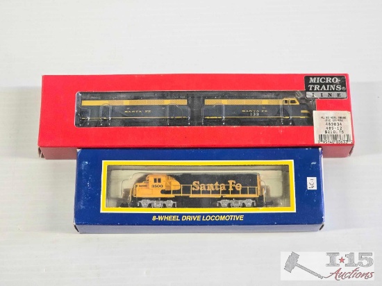 (2) N Scale Locomotive Model Trains