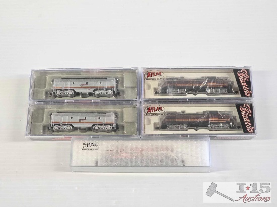 (5) N Scale Locomotive Model Trains