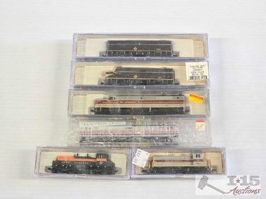 (6) Life-Like N Scale Locomotive Model Trains
