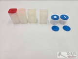 (6) Plastic Coin Containers