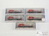 (5) Bachmann N Scale Locomotive Model Trains