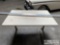 Rolling Work Desk with Metal Beams
