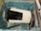 Tote of Metal Discs & Metal Cutting Band Saw Blade