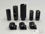 (5) Muzzle Breaks and (3) Gas Breaks