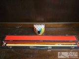 Dufferin 19oz Pool Cue Billard with Case and Pool Shot Glasses