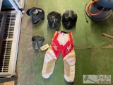 (4) Face Protection Masks & Kids Moto Pants