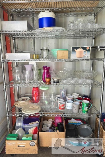 Glassware, Coffee Mugs, Tupperware, Bakeware & More
