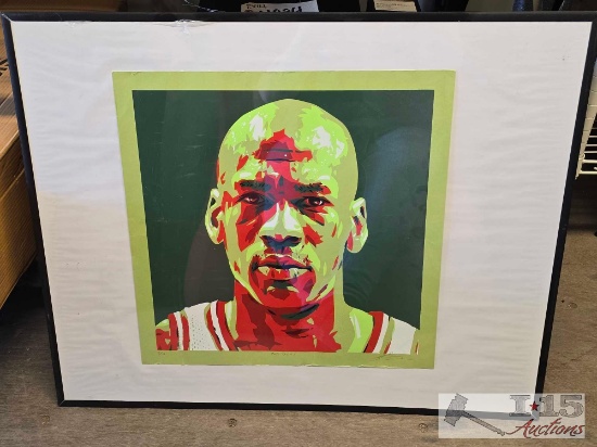 Michael Jordan "The Goat" Framed Wall Art