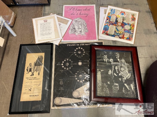 Vintage Restaurant Menu Art, Posters & Framed Pictures