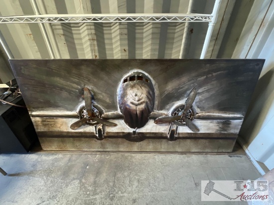 Metal Plane Wall Decor