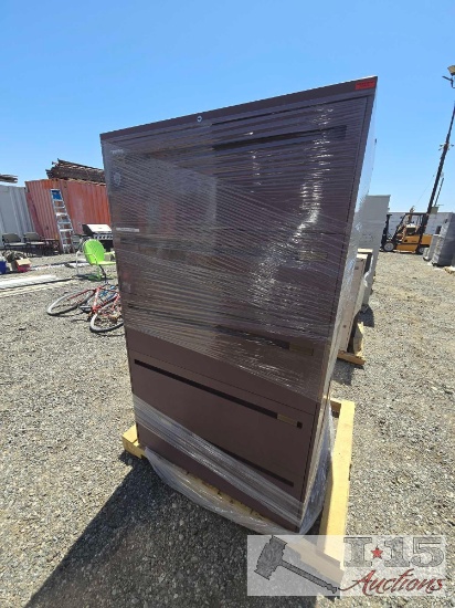 (2) 5 Drawer Lateral Filing Cabinets
