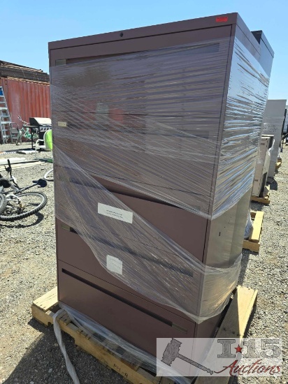(2) 5 Drawer Lateral Filing Cabinets