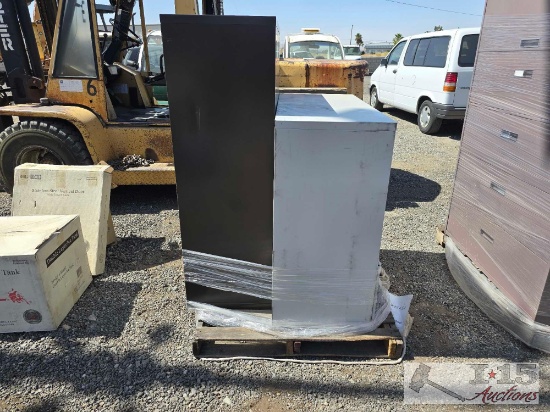 (2) Metal Filing Cabinets