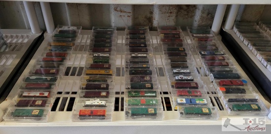 (75) Micro Trains N - Scale Model Train Cars
