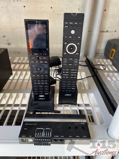 (2) RTI Remotes, XP-3 Control Processor & Power Cords