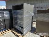 (2) Metal Book Shelves