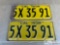 Pair of 1938 California License Plate