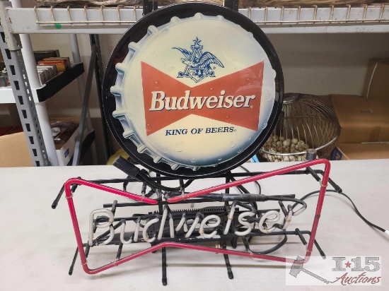 Vintage Budweiser Neon Sign