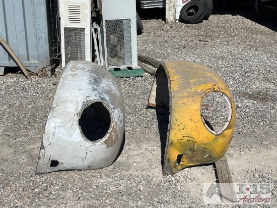 Two Early Model Ford Driver Side Front Fenders