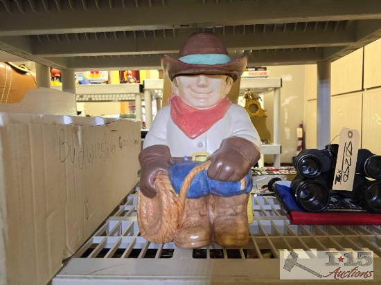 Cowboy Cookie Jar