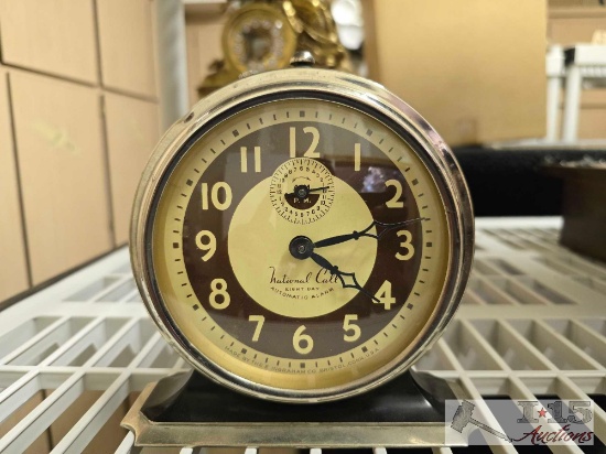 National Call Eight Day Automatic Alarm Clock
