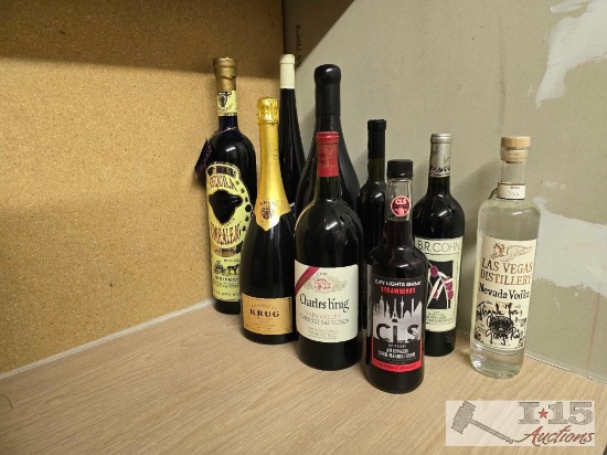 9 Bottles of Wine and Liquor