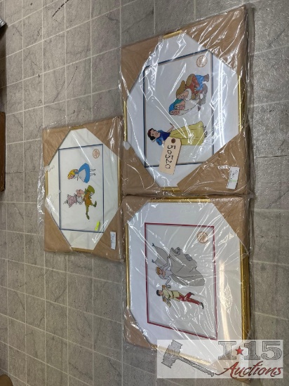 (3) Disney Limited Edition SeriGraphs