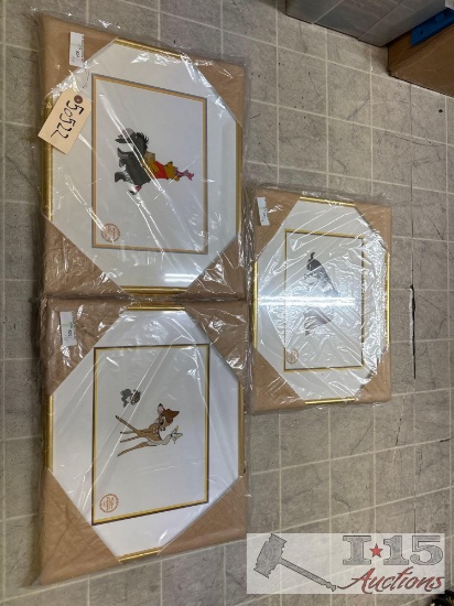 (3) Disney Limited Edition SeriGraphs