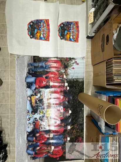 (2) GoldStrom?s 10th Annual Classic Car Show Banner & Banner with Signatures From Star Rodeo Team