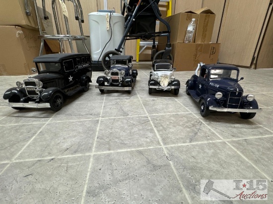 (4) Police Car Decanters