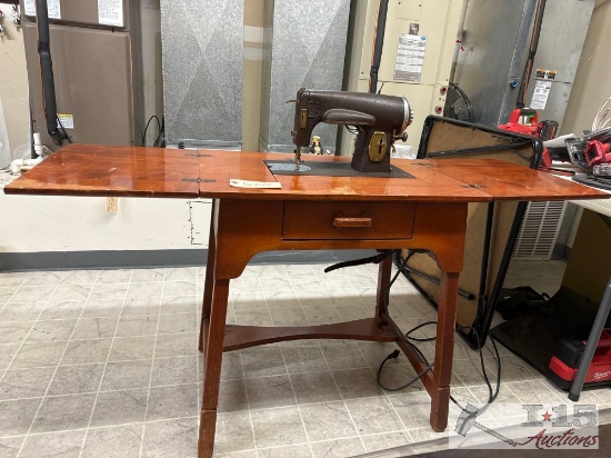 Vintage Folding Sewing Table