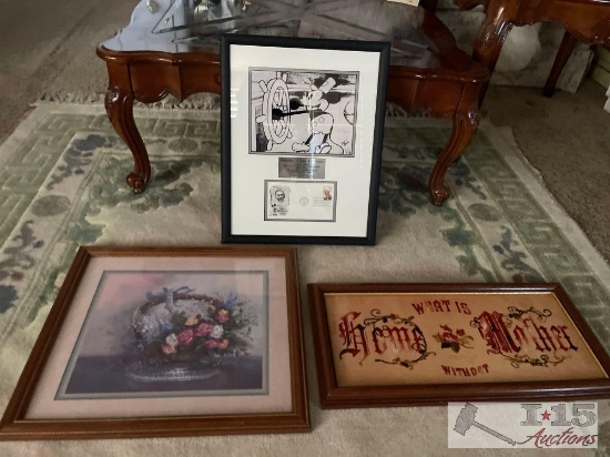 3 Framed Artwork