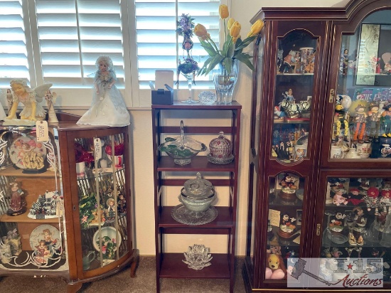 Crystal Glass Pieces and Display Unit