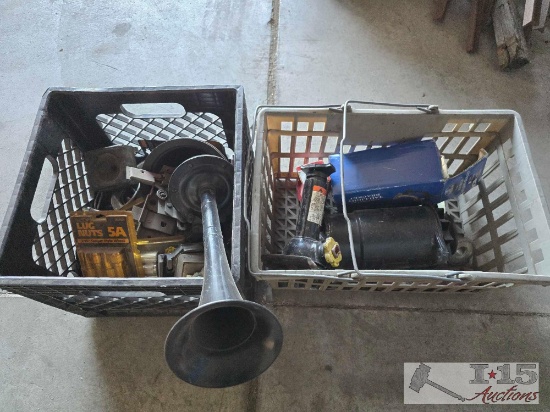 2 Totes of Car Parts